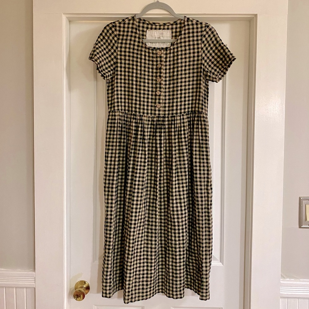 Not Perfect Linen Maxi Mama Short-sleeved Dress